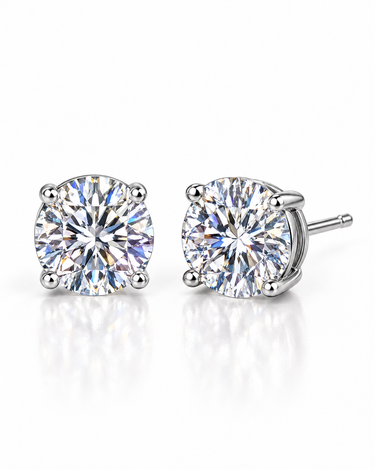 Close-up of the facets of a Blaise stud.