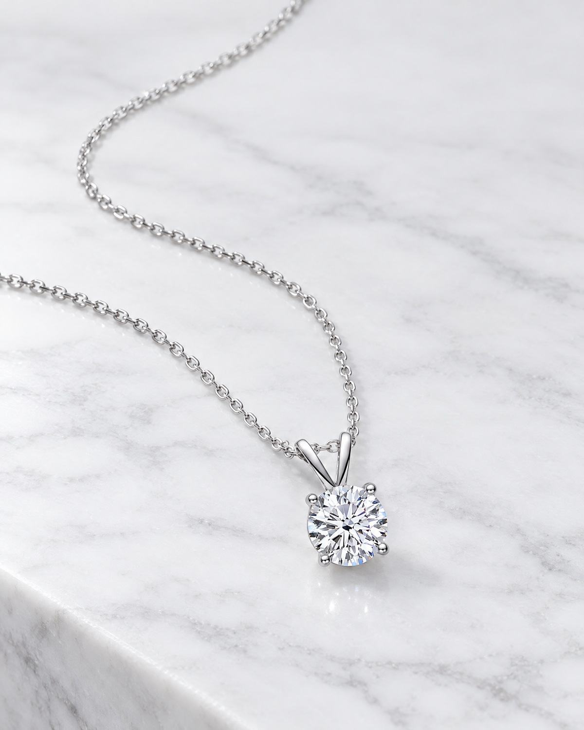 Seraphine Duo pendant from an angle.