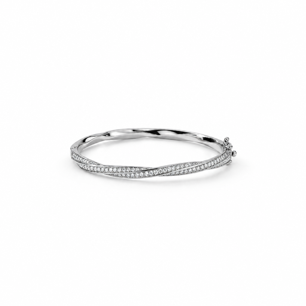 Wide editorial photo of the Marlowe bangle.