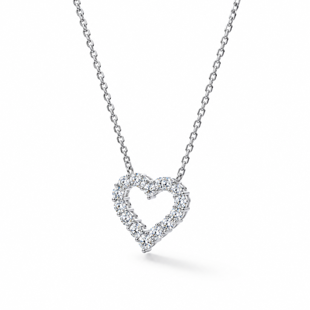 Medium view of the Vivienne pendant, showing the pendant and part of the chain.