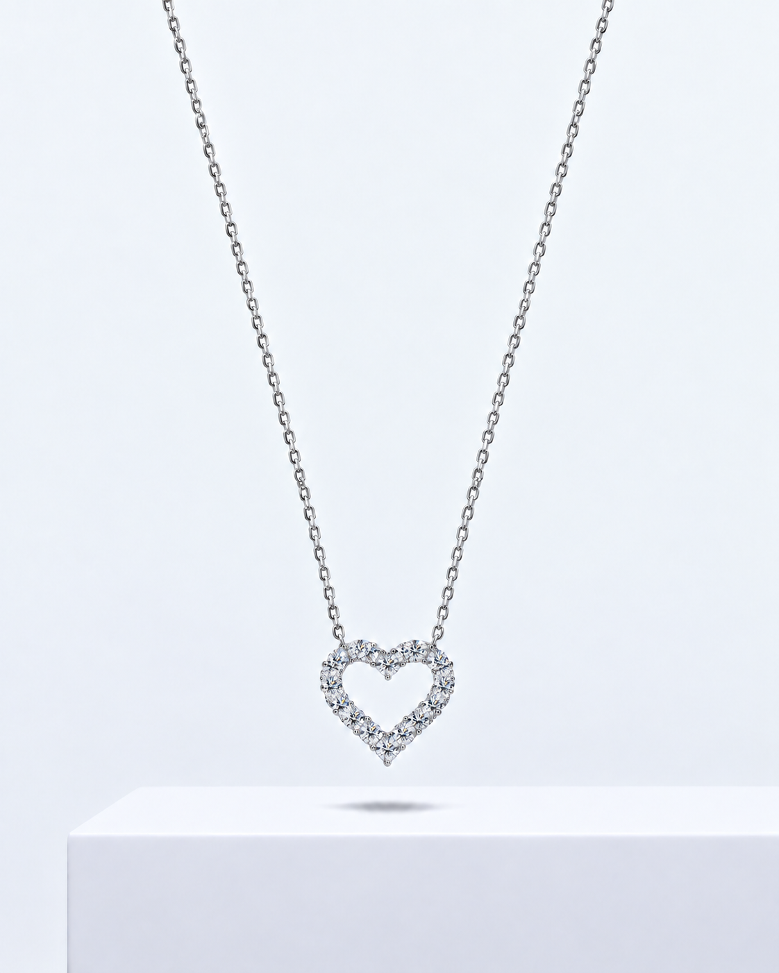 Vivienne solitaire pendant, a round solitaire necklace on a fine chain.