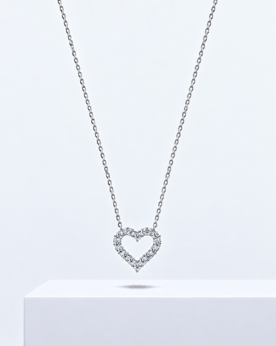 Vivienne solitaire pendant, a round solitaire necklace on a fine chain.